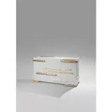 Collection Trésor by Mattia Bonetti, Bois laqué, chêne sablé et feuilles d'or blanc,, sold Apr 2023