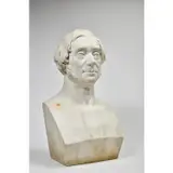 Buste d'homme by Antoine Desboeufs, Marbre signé sur le coté "Desboeufs fecit 1837", sold May 2023