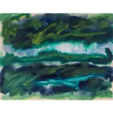 Composition by Beauford Delaney, Gouache sur papier, sold Jun 2023