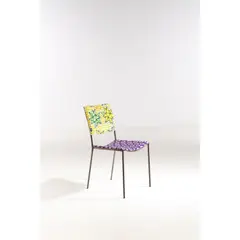 Kodu-Stuhl (Kodu Chair) by Franz West, 1999-2005, Acier, lin, tissu et contreplaqué, sold Jun 2023