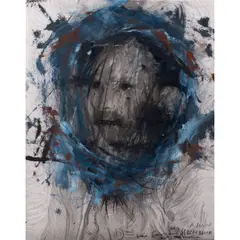 Portrait de Van Gogh by Arnulf Rainer, 1979, Technique mixte sur impression photographique, sold Jun 2023