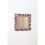 Carré Mauve - Pièce unique by Thomas Boog, Bois peint, coquillages, nacre et miroir teinté, sold Jun 2023