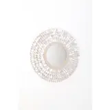 Plumes de nacre - Pièce unique by Thomas Boog, Bois peint, nacre, coquillages et miroir, sold Jun 2023