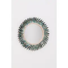 Talons d’Ormeaux - Pièce unique by Thomas Boog, Bois peint, coquillages, talons d’ormeaux et miroir, sold Jun 2023