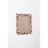 Rectangulaire Beige - Pièce unique by Thomas Boog, Bois peint, coquillages et miroir teinté, sold Jun 2023