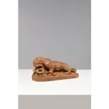 Tigre dévorant un serpent by Dans le goût d'Antoine Louis Barye, Plâtre teinté signé Barye sur la base., sold Jul 2023