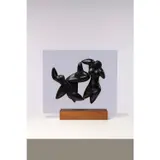 Les trois nus by Man Ray, 1971, Bois d'ébène teinté monté sur Plexiglas, sold Oct 2023
