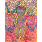 Femme sans pitié by Anselme Boix-Vives, 1964, Gouache sur papier, sold Oct 2023