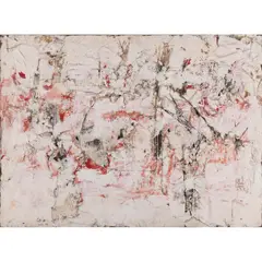 Sans titre, mai 1959 by Vlassis Caniaris, Technique mixte sur toile de jute, sold Dec 2023