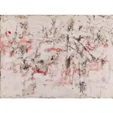 Sans titre, mai 1959 by Vlassis Caniaris, Technique mixte sur toile de jute, sold Dec 2023