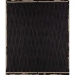 Grille collor hors noir by Jean Degottex, 1983, Acrylique et colle sur toile de lin, sold Dec 2023