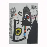 Escalade vers la lune by Joan Miró, 1969, etching, sold Mar 2026