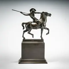 Reitende Amazone by Franz von Stuck, 1897, bronze, sold Mar 2026