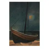 Boot am Strand by Konrad Adolf Lattner, 1930, mixed media, sold Mar 2026