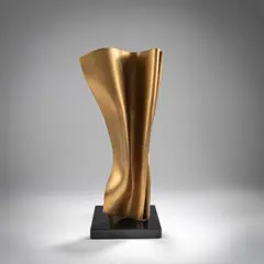 Faltung by Kuno Vollet, 2017, bronze, sold Mar 2026