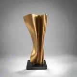 Faltung by Kuno Vollet, 2017, bronze, sold Mar 2026