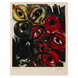 Farbaquatinta 1963 - 2 (NOR) by Ernst Wilhelm Nay, 1963, etching, sold Mar 2026