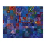 Abstrakte Komposition (blau) by Iliya Zhelev, 2000, acrylic, sold Mar 2026