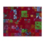 Abstrakte Komposition (rot) by Iliya Zhelev, 2000, acrylic, sold Mar 2026
