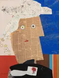Collage 'Indépendance et Désinvolture' und Carborundum-Collage aus 'Voyage d'Eté by Max Papart, 1994, mixed media, sold Mar 2026