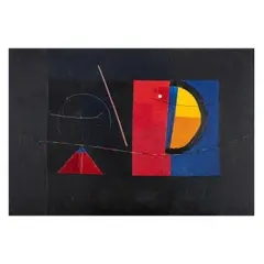 Abstrakte Komposition by Stoyan Tsanev, 1998, oil on canvas, sold Mar 2026
