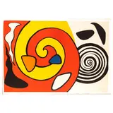 Spirals and Forms', ca. 1965 by Alexander Calder, color lithograph, sold Oct 2025