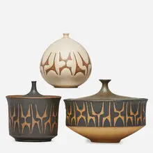 Three Vessels by Clyde Burt, sold Jan 2017