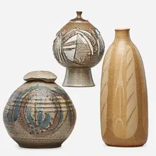 Three Vessels by Clyde Burt, sold Jan 2017