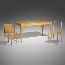 Early Ply table and chairs for VITRA EDITION by Jasper Morrison, 1991, laminated birch, sold Jan 2023