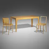 Early Ply table and chairs for VITRA EDITION by Jasper Morrison, 1991, laminated birch, sold Jan 2023