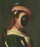 Junge Dame mit Moretta-Maske by Venedig, 18.Jh., oil on canvas, sold Sep 2026