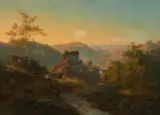 Burg Eltz by Paul Weber, 1848, oil on canvas, sold Sep 2026