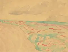 Vue depuis la plage by Louis Valtat, 1910, watercolor, sold Sep 2026