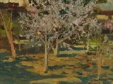 Pesco in fiore by Domenico De Bernardi, 1922, oil on board, sold Sep 2026