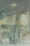 Paesaggio urbano by Gianriccardo Piccoli, 1981, mixed media, offered Sep 2026