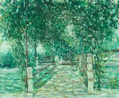 Little Lotus Manor by Xu Jiang, 1997, oil on canvas, offered Sep 2026