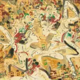 Dua Penari Berhadapan by Nyoman Gunarsa, 2001, oil on canvas, offered Sep 2026