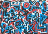 Gegenwärtige Verhältnisse by A.R. (Ralf Winckler) Penck, 1989, pencil, offered Sep 2026