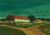 A la croisée des chemins by Albert Schnyder, 1973, oil on canvas, sold Sep 2026