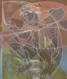 Der Erfinder by Hans Erni, 1981, color lithograph, sold Sep 2026