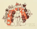 Mid-Night-Devils by Lill Tschudi, 1959, pencil, sold Sep 2026