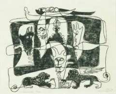 Benvenuti a Venezia by Lill Tschudi, 1964, linocut, sold Sep 2026