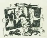 Benvenuti a Venezia by Lill Tschudi, 1964, linocut, sold Sep 2026