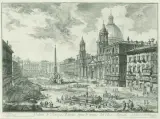 Veduta di Piazza Navona sopra le rovine del Circo Agonale by Giovanni Battista Piranesi, 1751, etching, sold Jun 2026