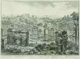 Veduta di Campo Vaccino by Giovanni Battista Piranesi, etching, sold Jun 2026
