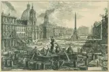 Veduta di Piazza Navona sopra le rovine del Circo Agonale by Giovanni Battista Piranesi, 1773, etching, offered Jun 2026
