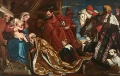 zugeschrieben Anbetung der Könige by Valentin Lefebvre, oil on canvas, sold Jun 2026