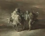 Seitenverkehrte Kopie Flucht nach Ägypten by Joseph Parrocel, oil, sold Jun 2026