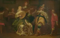 Umkreis Musizierende Gesellschaft by Dirck Hals, oil on panel, offered Jun 2026