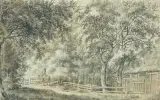 Reiter in einer Landschaft by Holland, um 1700, ink, sold Jun 2026